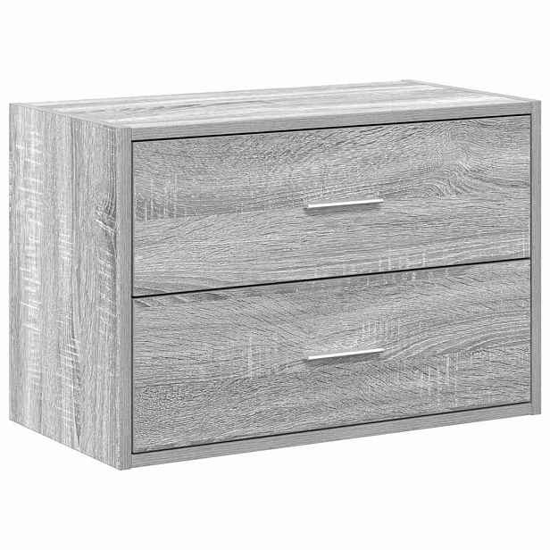 vidaXL vida Skříňka s 2 zásuvkami šedý sonoma 60x31x40 cm kompozitní dřevo