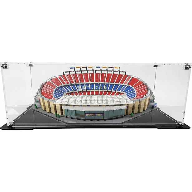 Vitrína s černou základnou pro stavebnici Lego 10284 Camp Nou Fc Barcelona
