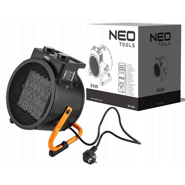 Keramický elektrický ohřívač Ptc s termoventilátorem Neo Tools 3 kW