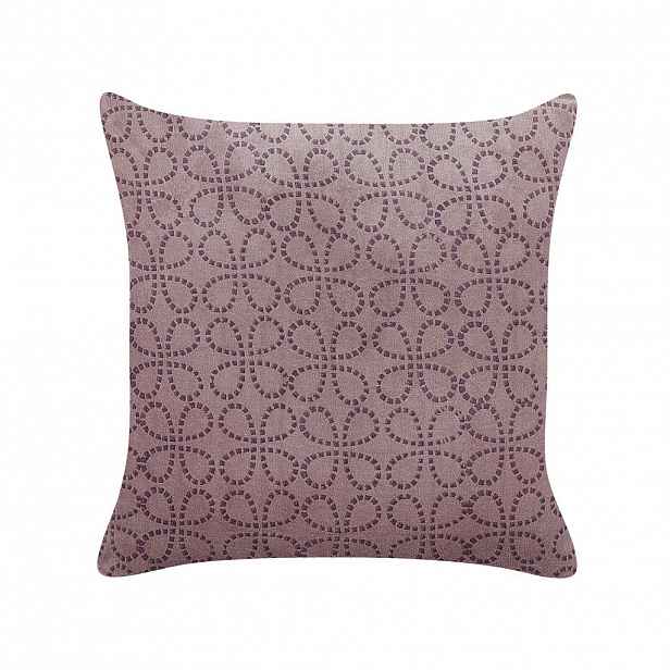 Beliani DEKORATIVNÍ POLŠTÁŘ Růžový 45/45 cm Larkspur