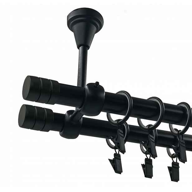 Garnýž Černý Mat 19+19 mm Fréza 120 cm