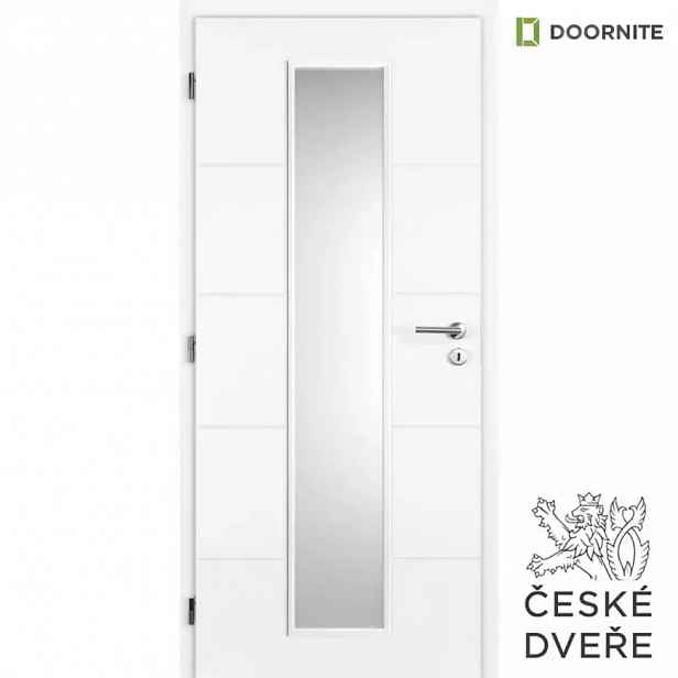 Interiérové dveře Quatro Linea Sklo Bílé 90L