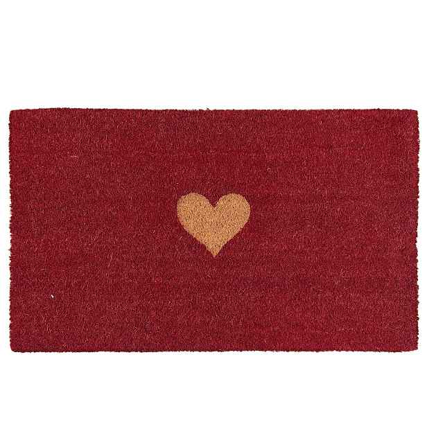 Kokosová rohožka Heart - 75*45*2 cm Clayre & Eef