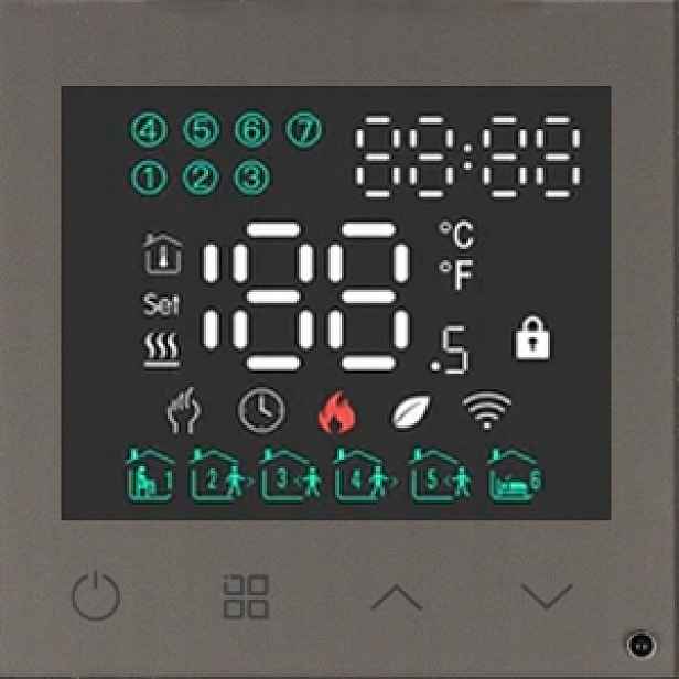 Modul Pokojový Termostat Wifi Tuya Smart Regulátor Šedý