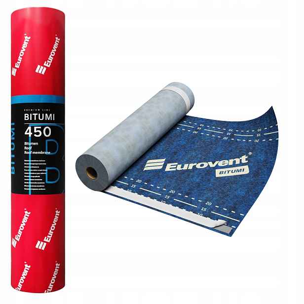 Střešní Membrána S Páskou Asfaltový Šindel Asfaltové Šindele Eurovent Bitumi SK2 450g