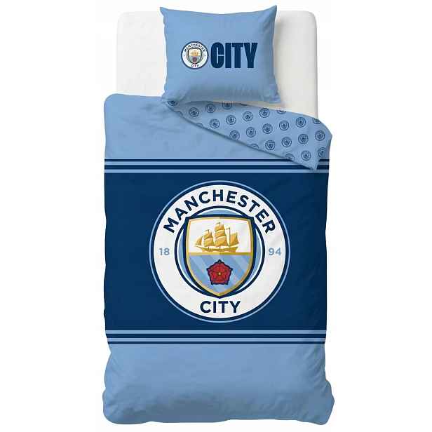 Oboustranné Povlečení Manchester City 140x200 Povlečení Mancity F.c. Originál