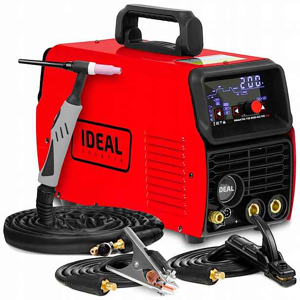 Svářečka Tig Ac DC Mma Ideal Praktik Tig 200 Led Puls Hf 2T 4T Cold Tig