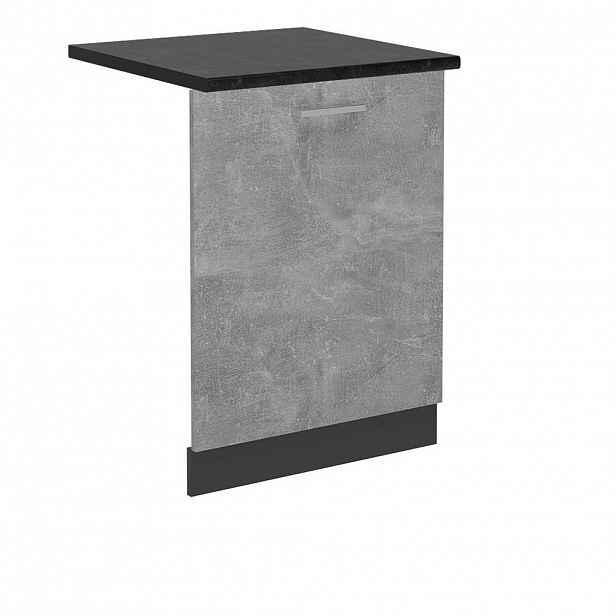 Vicco ČELNÍ PANEL MYČKY R-Line Beton 60 cm s pracovní deskou