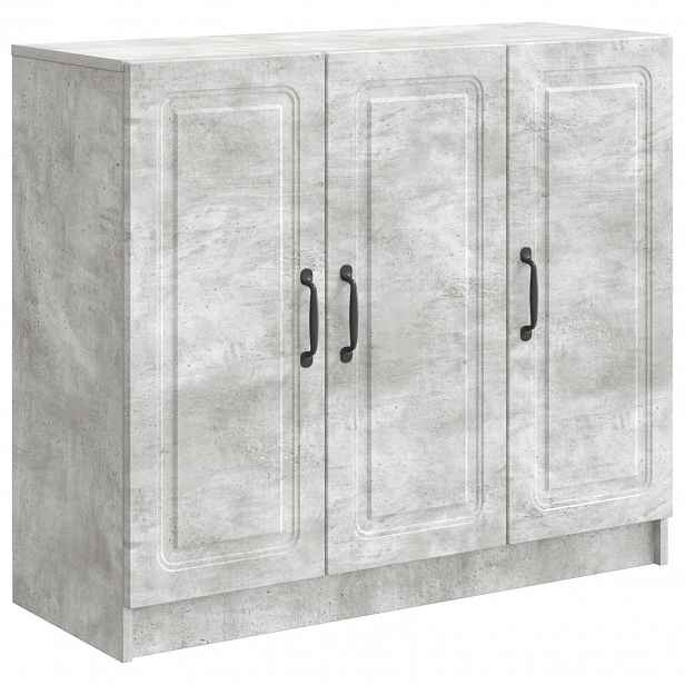 vidaXL Servírovací skříň Betonově šedá 89 x 34,5 x 77 cm