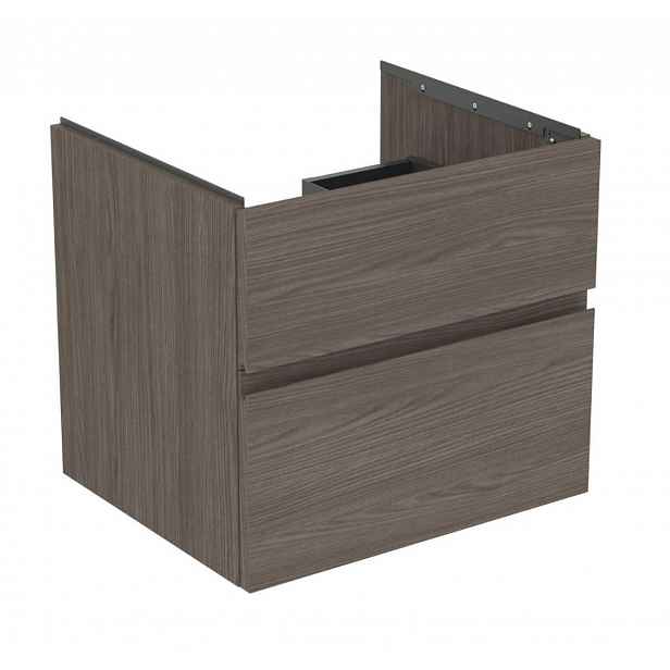 Ideal Standard Finesse - Umyvadlová skříňka, 60x51x55 cm, 2 zásuvky, Dark Elm E3395UR