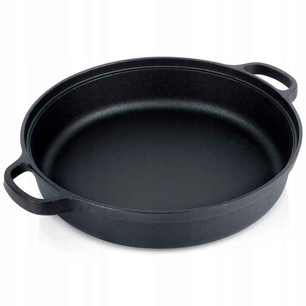 Litinová pánev Hluboká plynová indukční gril Pevná a odolná Orion 30 cm