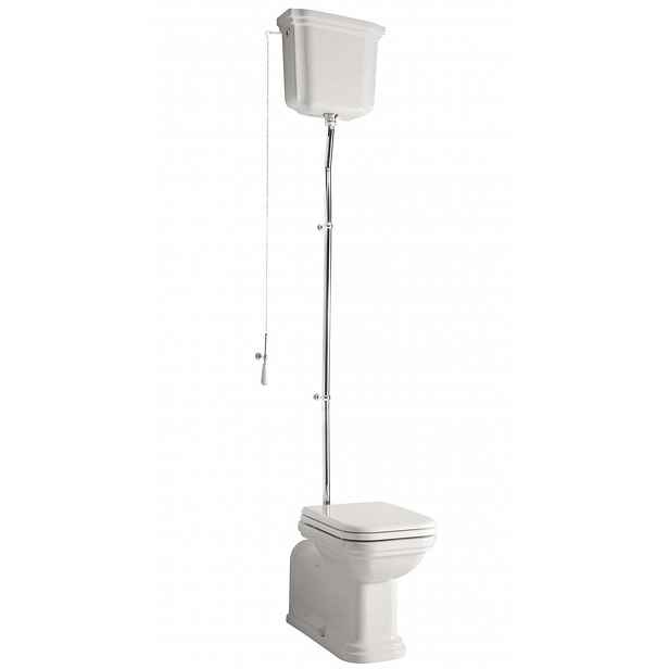 Sapho Kerasan Waldorf - WC kombi, vario odpad, bílá/chrom WCSET19-WALDORF