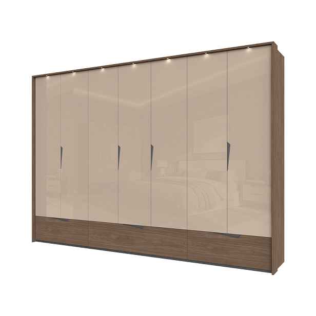 Šatní skříň P73B/LF s osvětlením - 322 × 226 × 60 cm