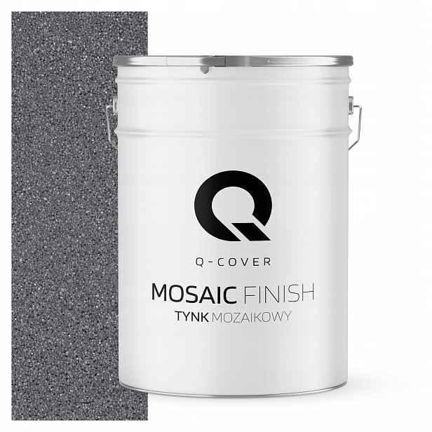 Dekorativní Mozaiková Omítka Mozaika Trvanlivá 25 Kg Odolná, Šedá Tmavá M05 Uv