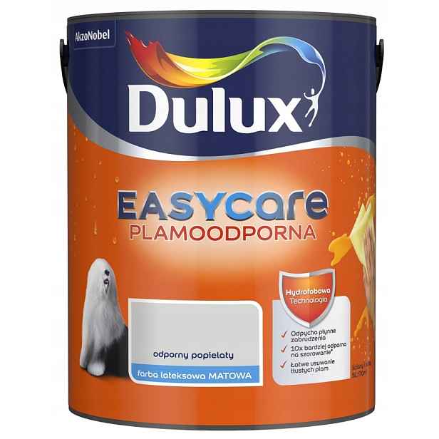 Dulux Easy Care Barva Odolná Vůči Skvrnám, Odolná Vůči Popelavému Povrchu 5L