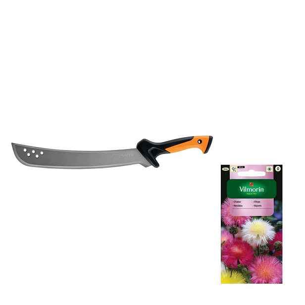 Fiskars Solid Mačeta ocelová na větve trávy krčmář +dárek semena