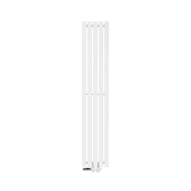 LuxeBath KOUPELNOVÝ radiátor Stella 260 × 1400 mm, bílý, s průchozím ventilem