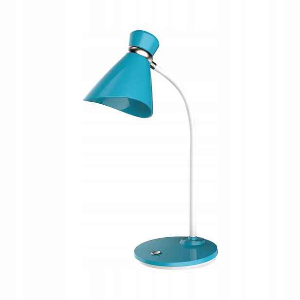 Modrá stolní lampa Osvětlení na stůl noční lampa E27 Nilsen