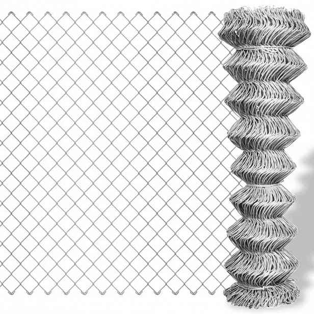 vidaXL Drátěné pletivo pozinkovaná ocel 15 x 1,25 m stříbrné