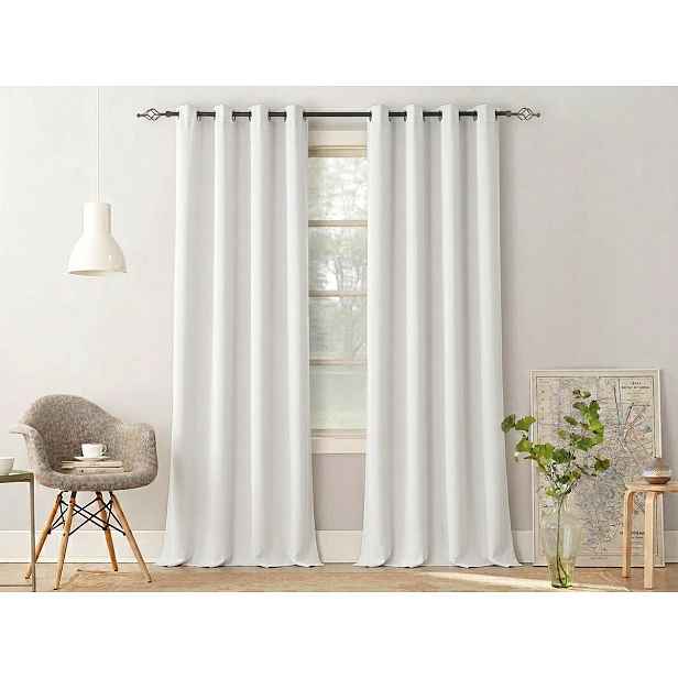 Závěs OXFORD LIGHT 140x250 cm, bílý Zavěšení: Řasící páska