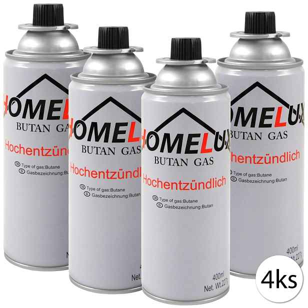 HOMELUX 2832 Kartuše pro plynový vařič 4ks x 227g
