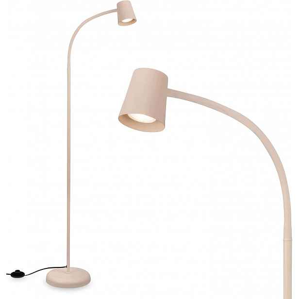 Podlahová Lampa Skriva GU10 Béžová, Otočné Osvětlení Pro Čtení