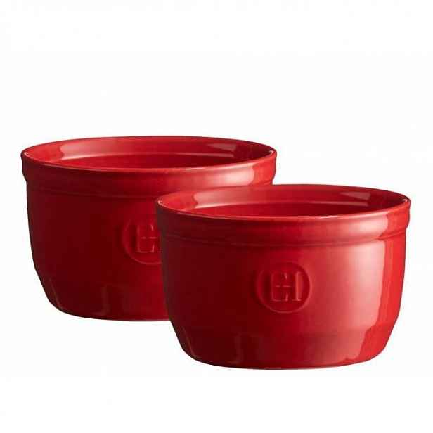 Emile Henry ramequin set 2 ks - 10 cm, granátová