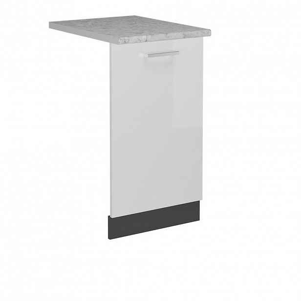 Vicco PŘEDNÍ PANEL R-Line Bílá vysoký lesk 45 cm s pracovní deskou