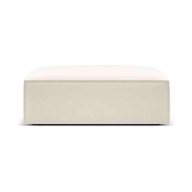 Béžová sametová podnožka Vanda – Mazzini Sofas