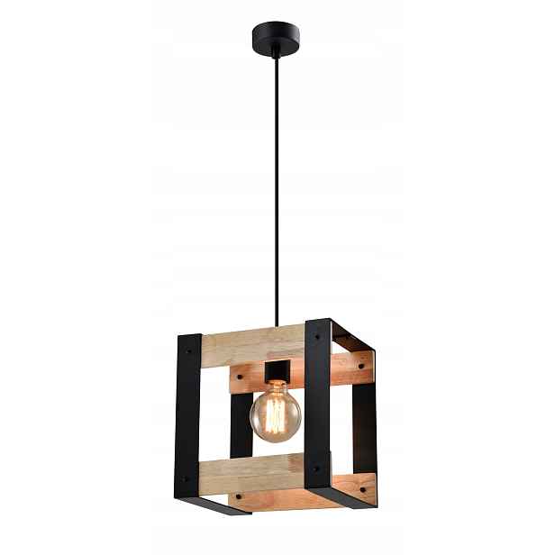 Kovovo-dřevěná lampa 40W E27 Varna Candellux