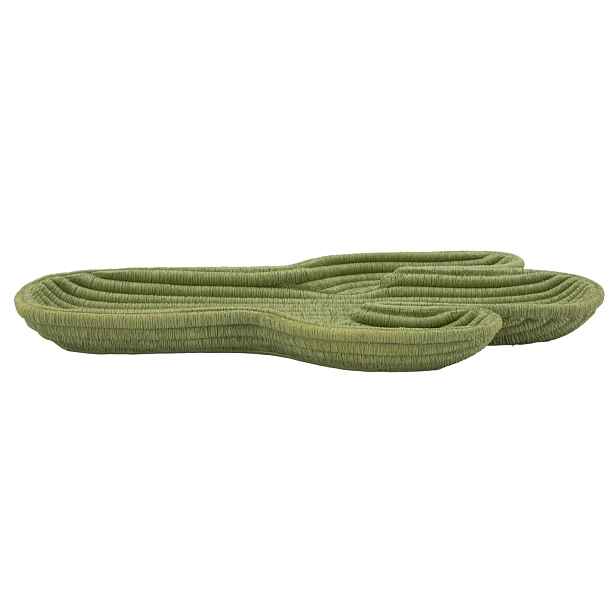 Mauro Ferretti Dekorativní odkládací podnos Cactus 34 cm zelený