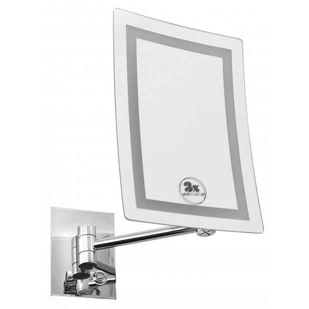 Sapho - Kosmetické nástěnné zrcátko s LED osvětlením, chrom MW834
