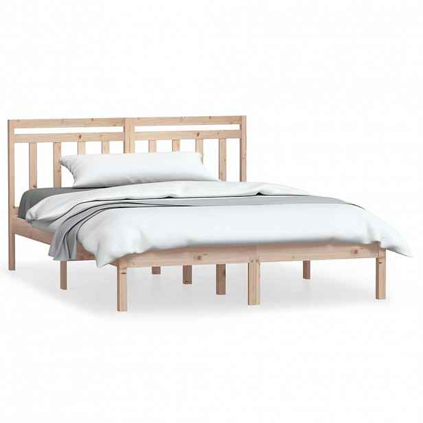 vidaXL Rám postele 150 x 200 cm King Size masivní dřevo