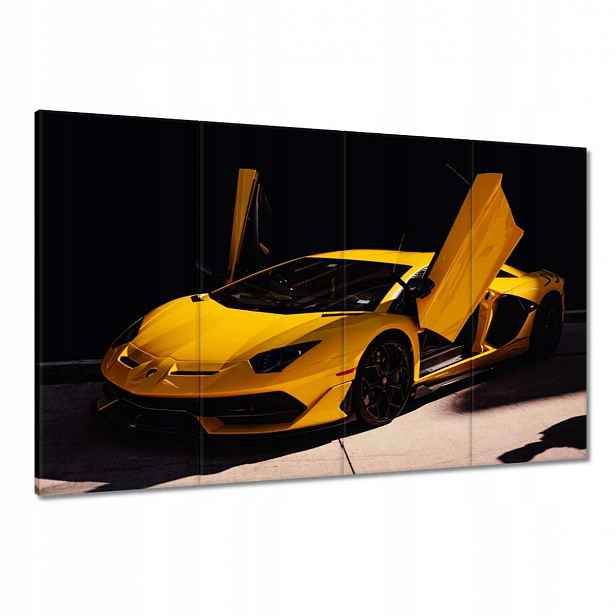 Obrazy 120x80 Žluté sportovní auto