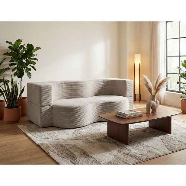 Designová pohovka SAMIRA -  špinavá bílá