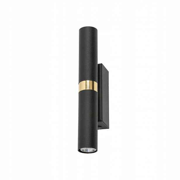 Nástěnná lampa Obousměrná Černá Zlatá Kov 2xG9 Tk Lighting