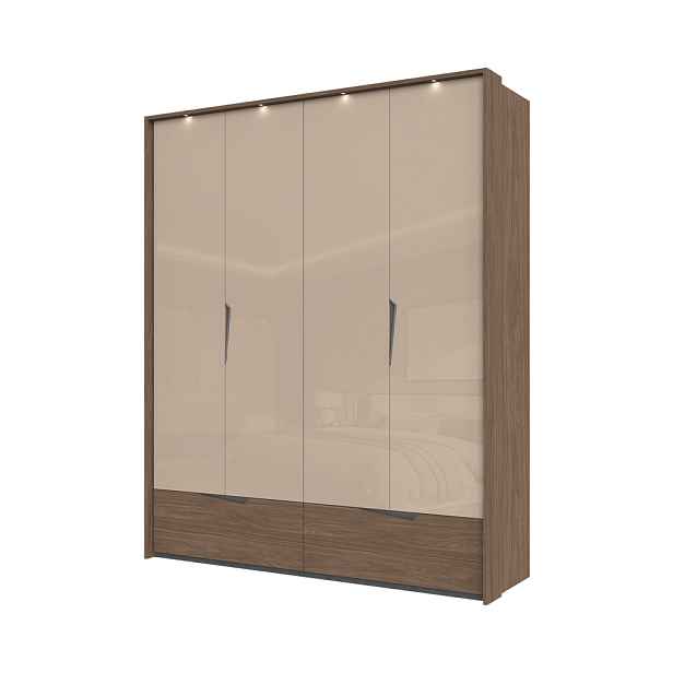 Šatní skříň P42B/LF s osvětlením - 187 × 226 × 60 cm