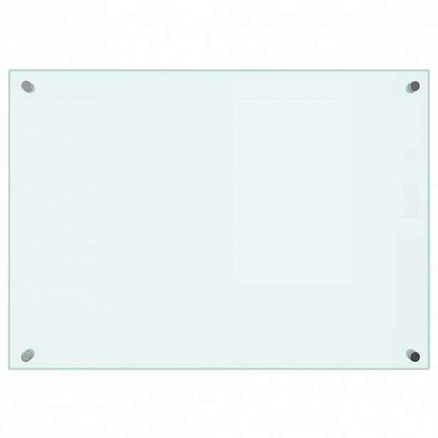 vidaXL Kuchyňský panel mléčný 70 x 50 cm tvrzené sklo