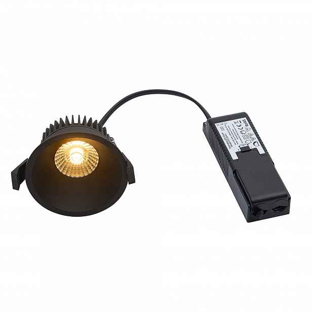 Zápustné svítidlo Kulaté Stropní Svítidlo Stropní Led Albric Černá IP44 8W 590lm Nordlux