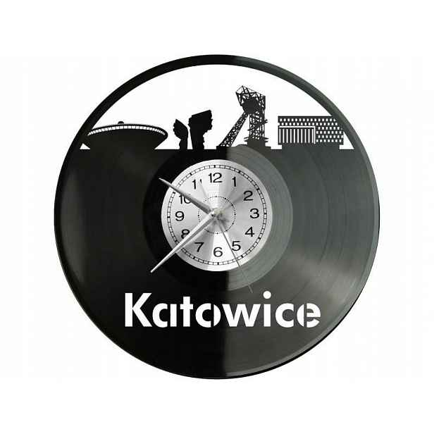 Katowice Mesto Polska Nápad na Dárek Nástěnná Dekorace z vinylové desky