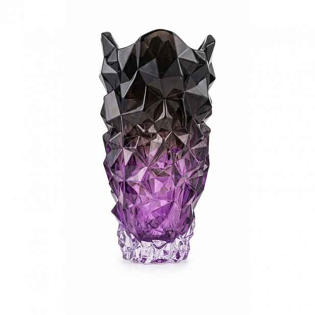 Bohemia Prestige Dekorativní váza Cliff Amethyst Gradient 30 cm
