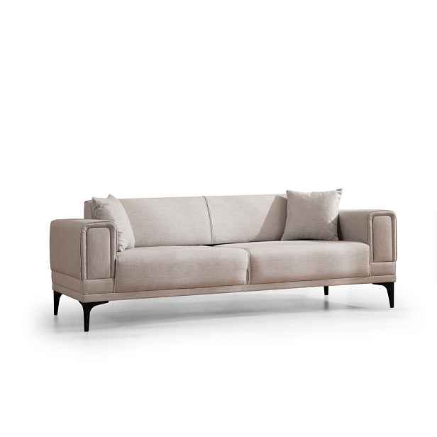 Hanah Home Třímístná rozkládací pohovka Horizon 230 cm ecru