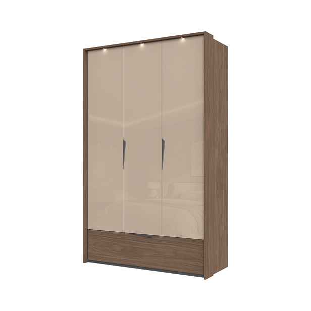 Šatní skříň P31B/LF s osvětlením - 142 × 226 × 60 cm