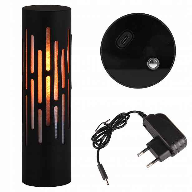 Stolní Lampa Dekorativní Led 3,6W Oheň Usb