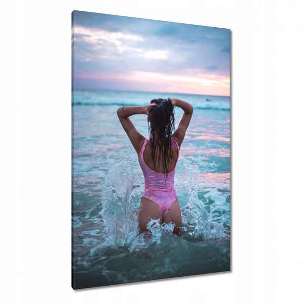 Obrazy 80x120 Pěkné ženy Kočky Babičky