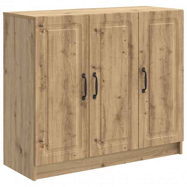 vidaXL Servírovací skříň Dub artisan 89 x 34,5 x 77 cm