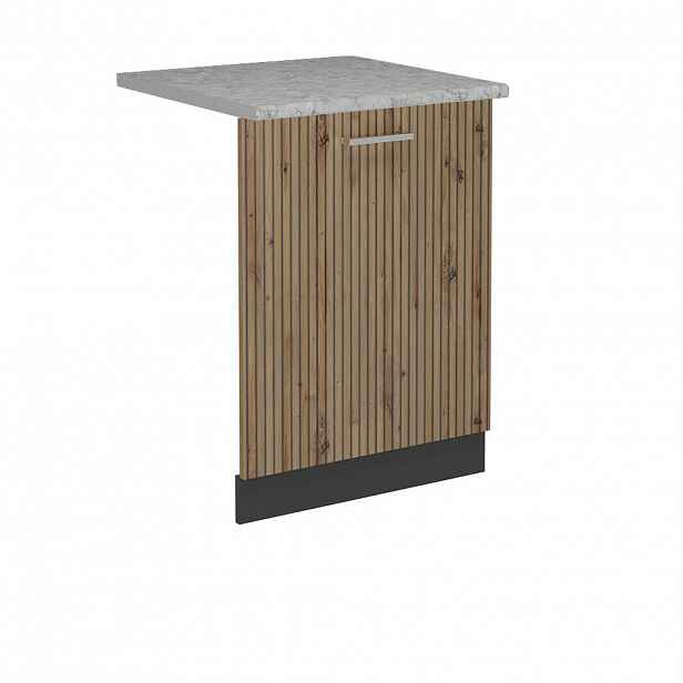 Vicco ČELNÍ PANEL MYČKY R-Line Řemeslný dub 60 cm s pracovní deskou