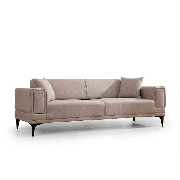 Hanah Home Třímístná rozkládací pohovka Horizon 230 cm světle hnědá
