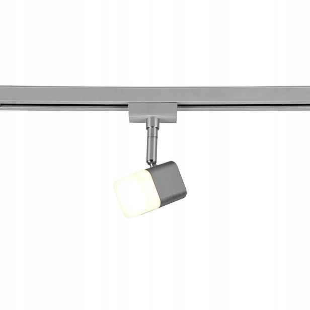 Led kolejnicový spot Metal Stříbrný Pohyblivý 4W 3000K Moderní Duoline Trio