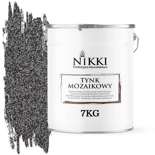Mozaiková Pryskyřičná Omítka 7 Kg Vnitřní Šedá Tmavá Grafitová M42 Ozdobná